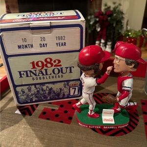 St. Louis Cardinals 1982 Final Out Bobblehead featuring B. Sutter & D. Porter